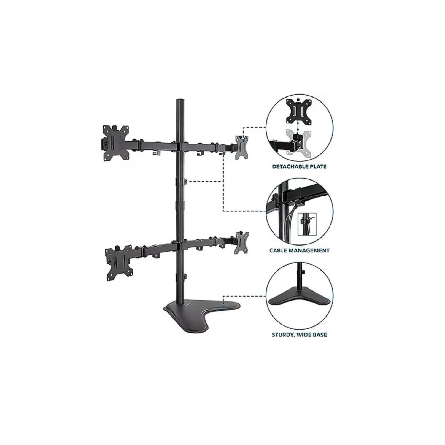 <?php echo Rack Ergonómico de Escritorio para 4 Monitores 13 - 27 IMPORTADO;?>