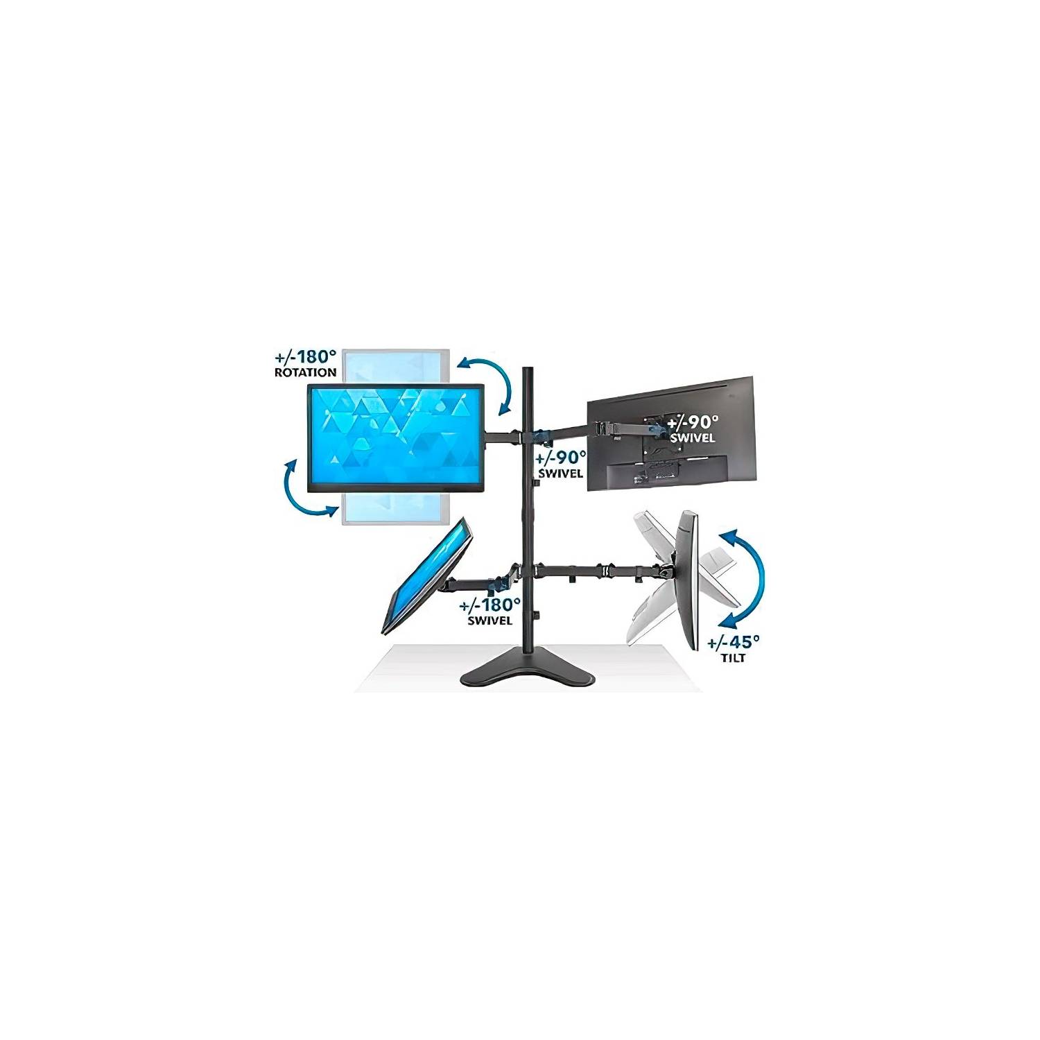 <?php echo Rack Ergonómico de Escritorio para 4 Monitores 13 - 27 IMPORTADO;?>