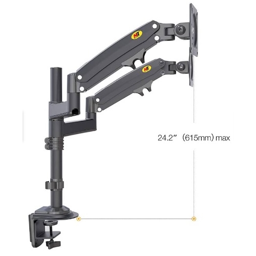 <?php echo Rack Ergonómico Flexible para Dos Monitores 17" a 27" IMPORTADO;?>